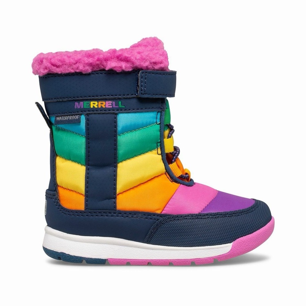 Merrell Alpine Puffer Jr / Rainbow Waterproof Snow Boots  Youth Size 7